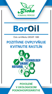 Bioka s.r.o. BorOil listové hnojivo, insekticíd, zmáčadlo