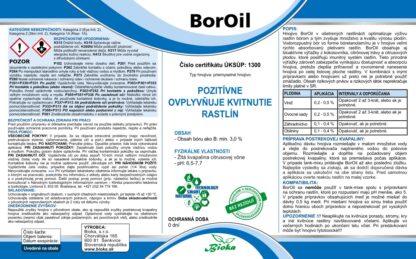 BorOil etiketa