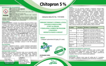 Chitopron 5% etiketa